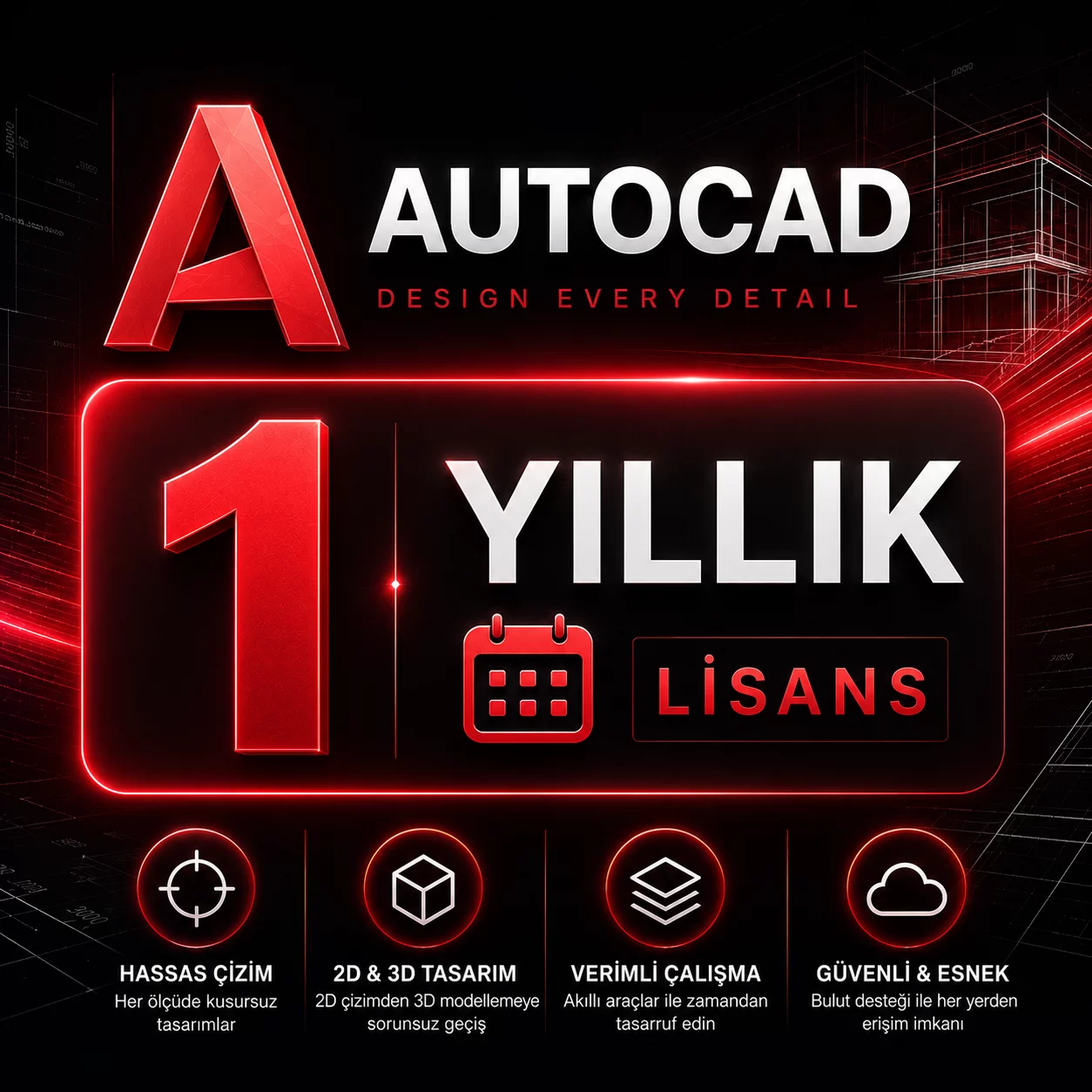 Autodesk dijital lisans görseli