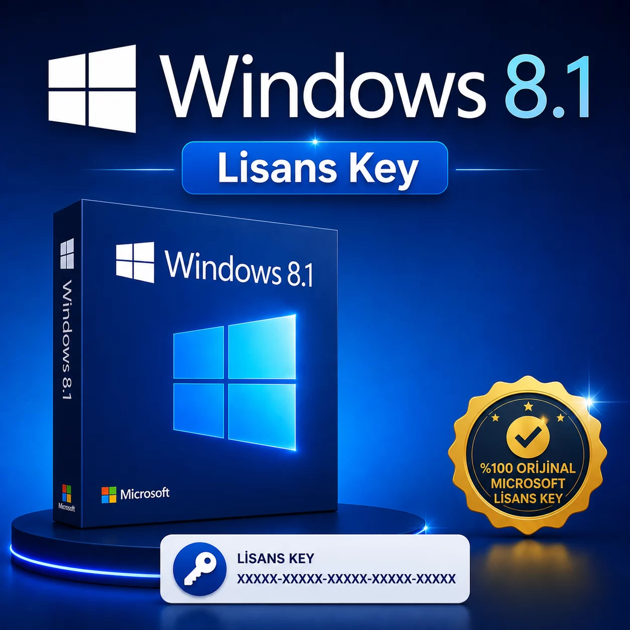 Eski Windows Lisansları dijital lisans görseli