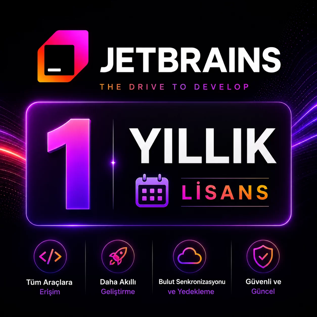 Jetbrains dijital lisans görseli