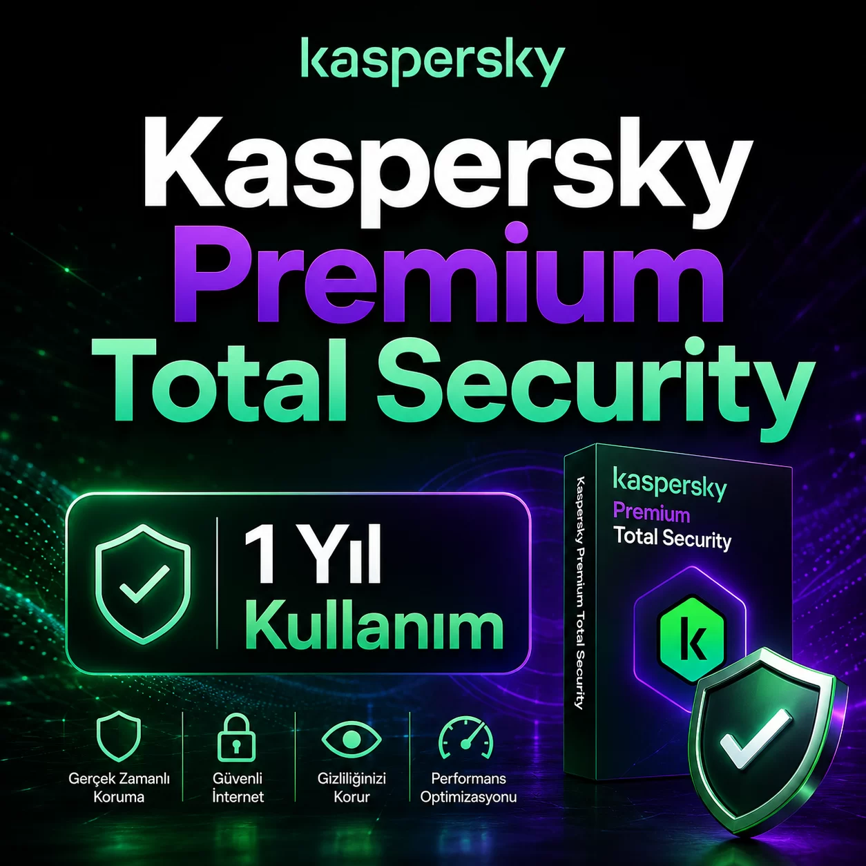 Kaspersky Total Security dijital lisans görseli
