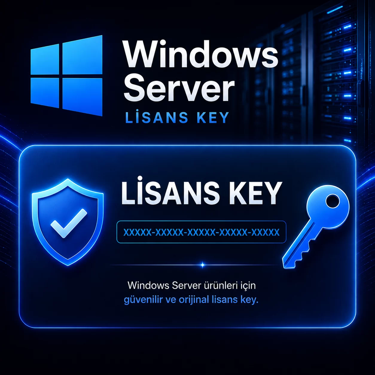Windows Server dijital lisans görseli