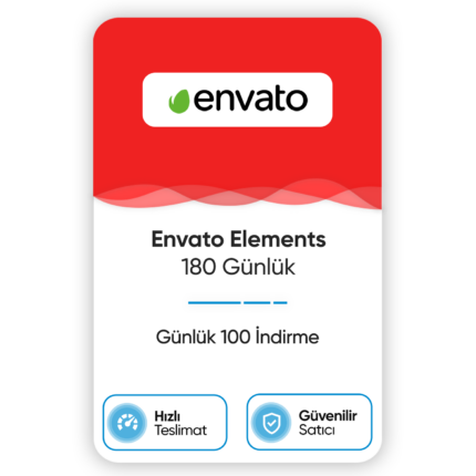 Envato Elements – 180 Günlük